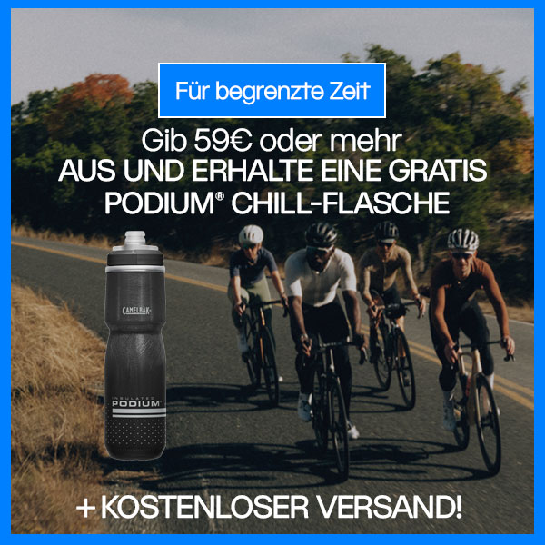 Gib 59€ oder mehr aus und erhalte eine GRATIS Podium® Chill-Flasche